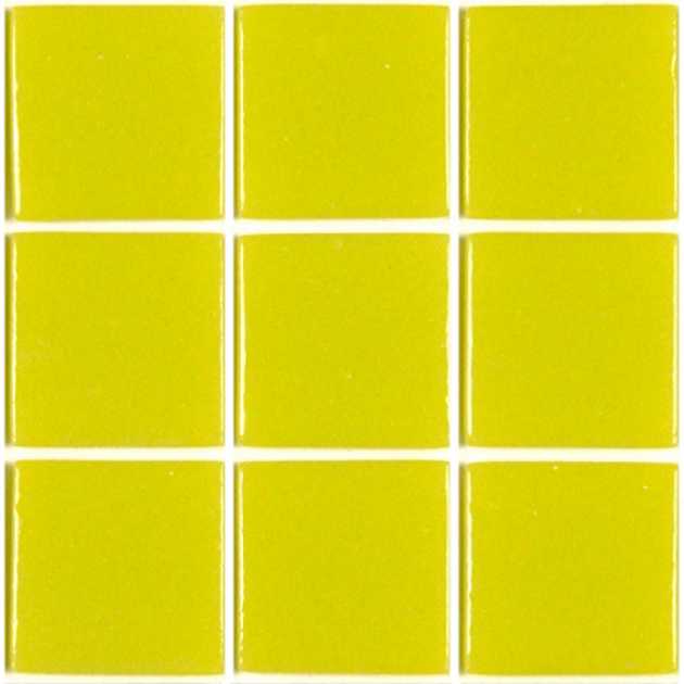 Pâte de verre 301 (Vert Anis) 2,3 x 2,3 cm, par 100g