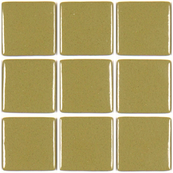 Pâte de verre 337 (Kaki) 2,3 x 2,3 cm, par 100g