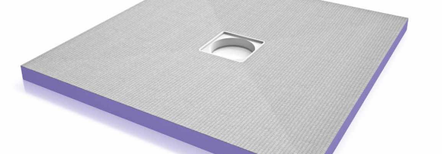 Fond de Douche Jackon 150 x 150 cm, ep. 40 mm,  Centré Aqua, vendu à la pièce