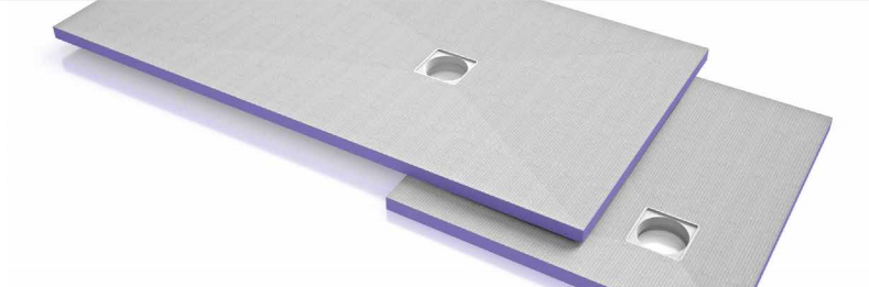 Fond de Douche Jackon 120 x 120 cm, ep. 40 mm, Décentré Aqua, vendu à la pièce