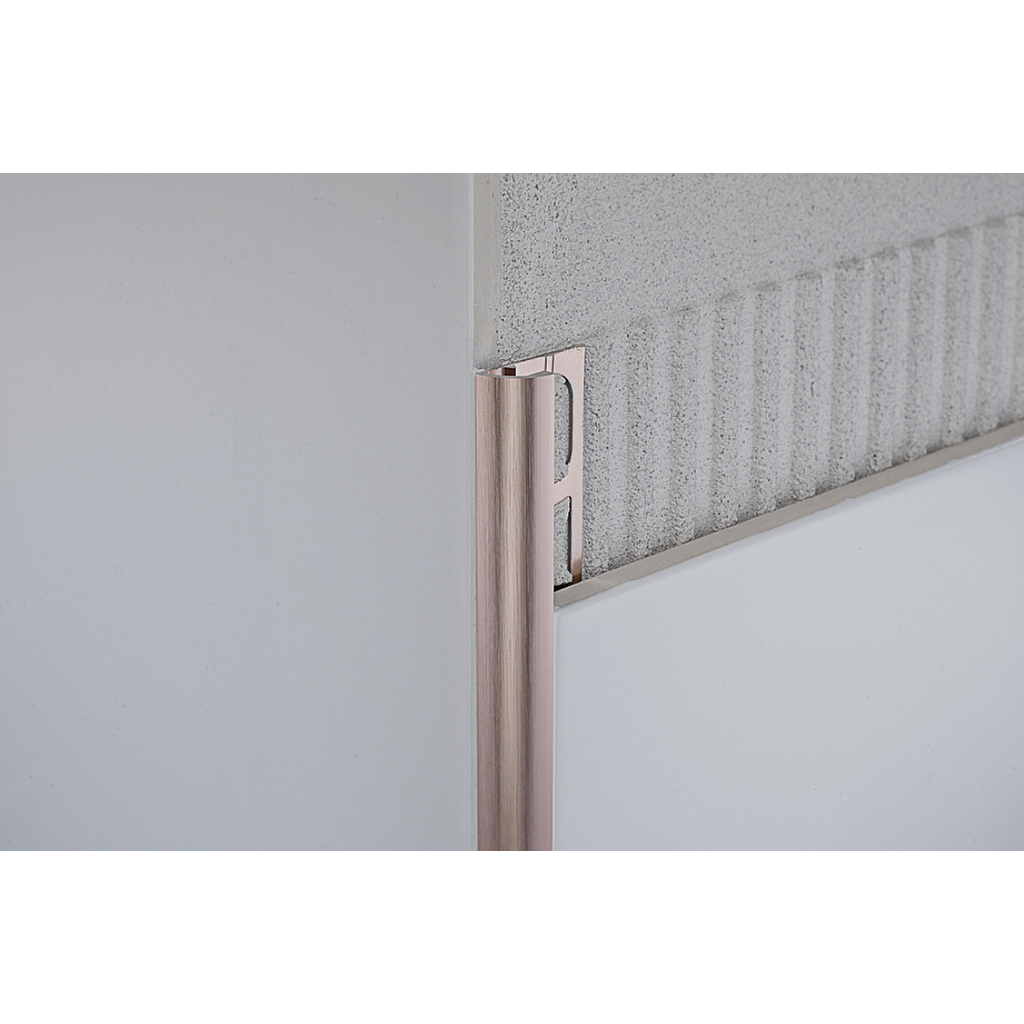 RAS / - Profilé bords arrondis - Protrim - Alu Brillant Satiné - 2.70 ml