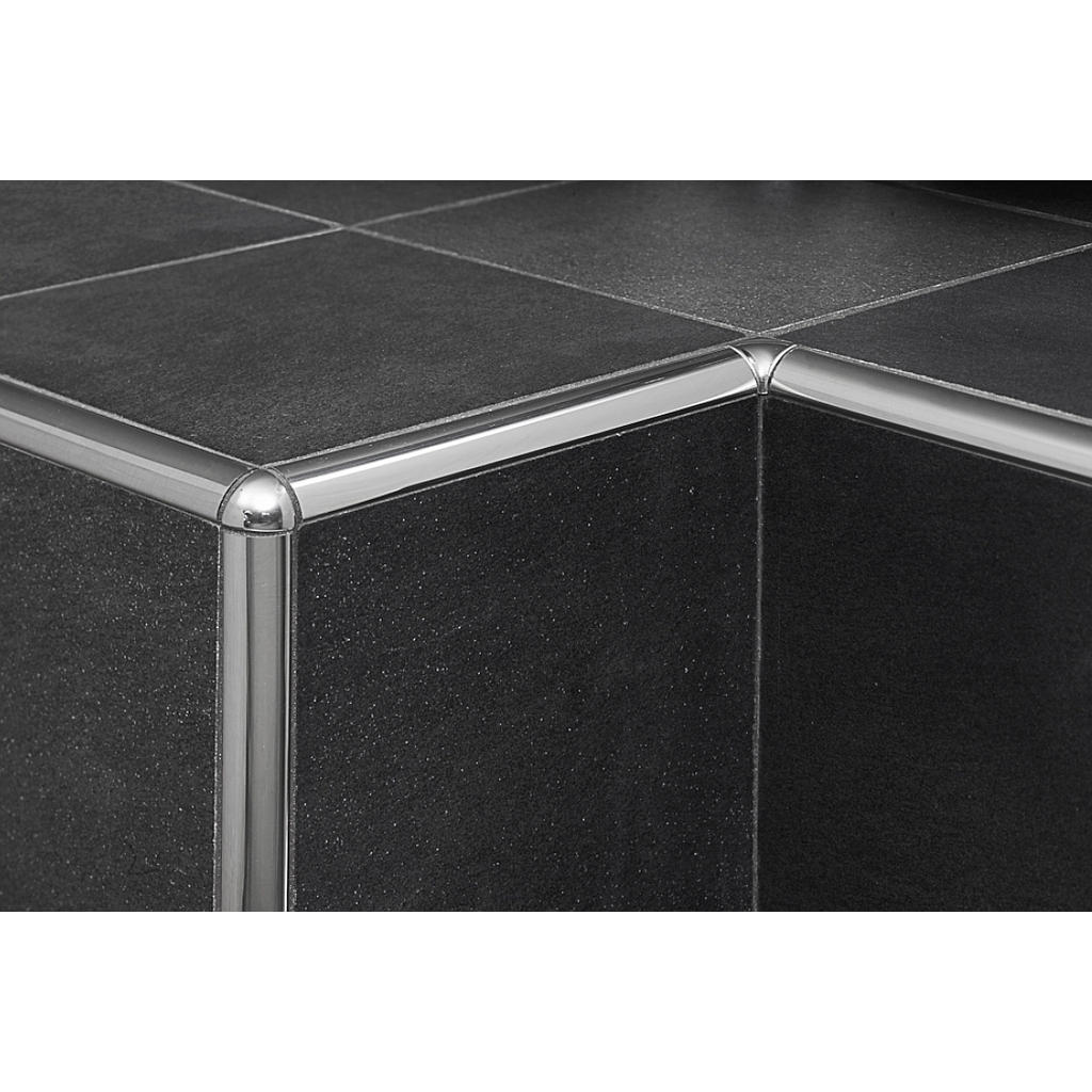 TIEL / - Angles pour profilé - Externes - Protrim - Acier Inox Brillant - 