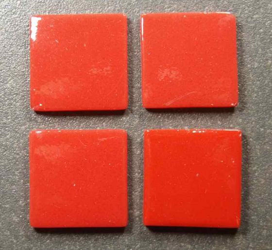 Pâte de verre 176 (Rouge), 2,3 x 2,3 cm, par 100g