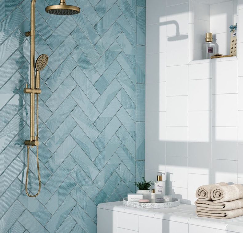 Faïence Fragments, 6.5 x 20 cm, Vendu au m², 1 Bte = 1 m²