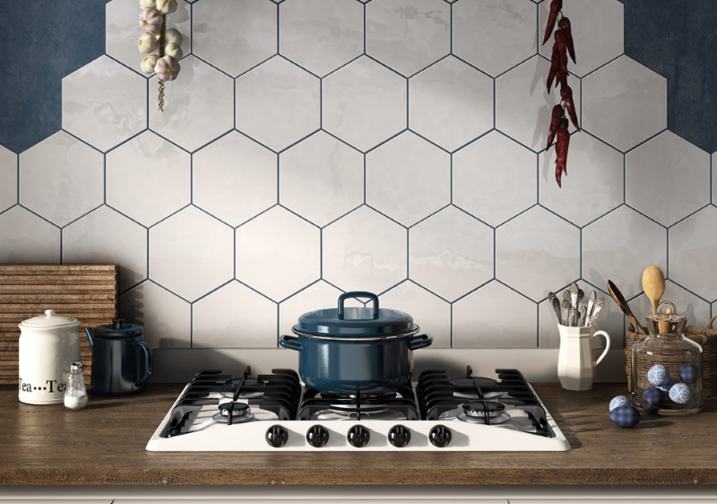 Grès Emaillé Hexatile, 17.5 x 20 cm, Vendu au m², 1 Bte = 0.71 m²