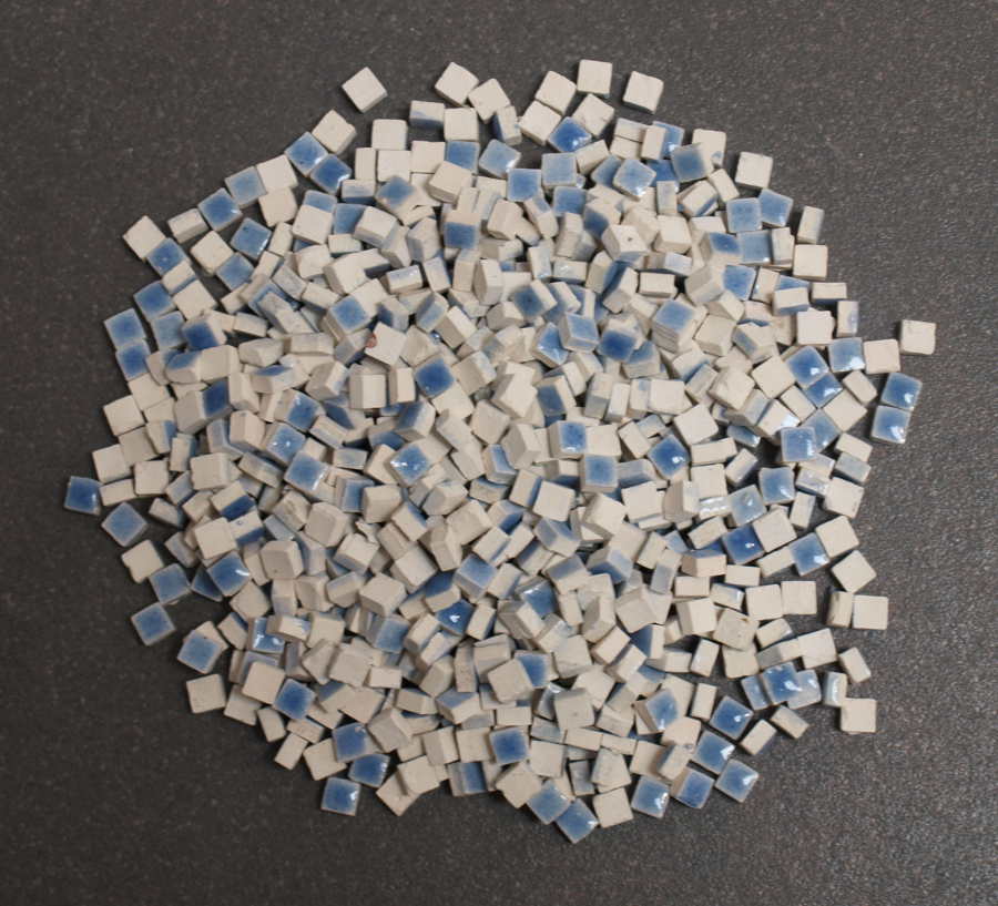 Mini Terre Cuite 5 x 5 mm Bleu Pigeon, par 50g