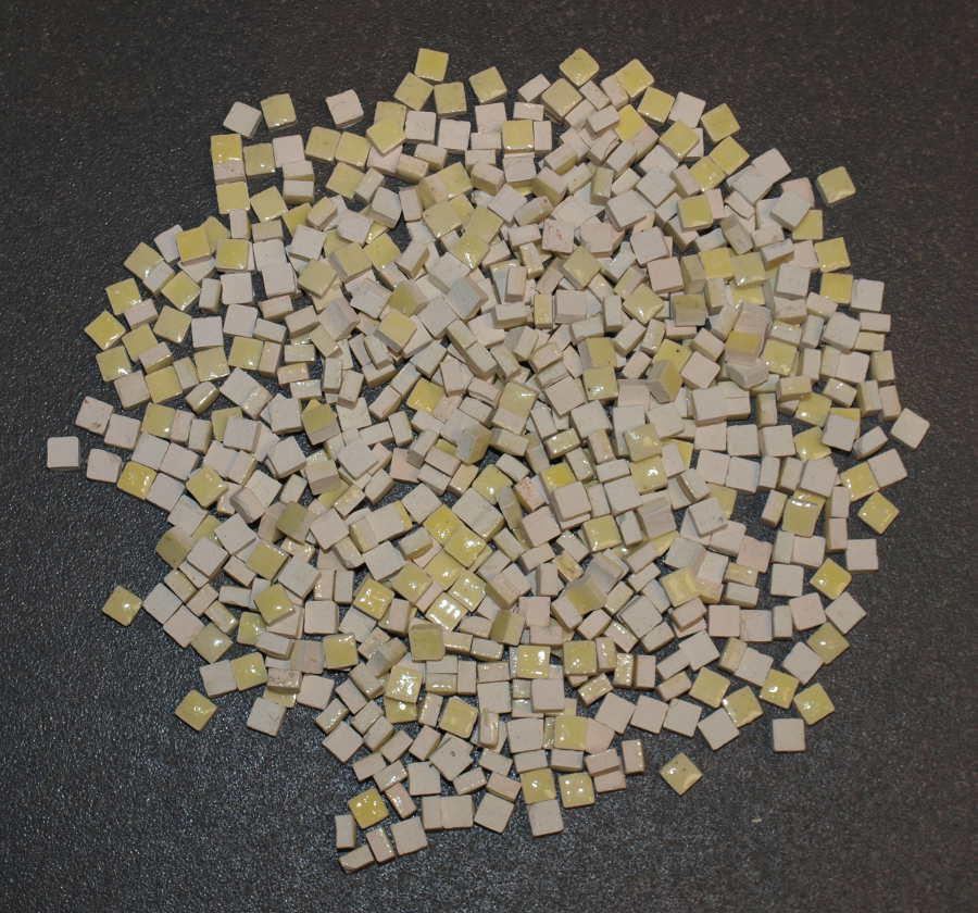 Mini Terre Cuite 5 x 5 mm Jaune Melon, par 50g