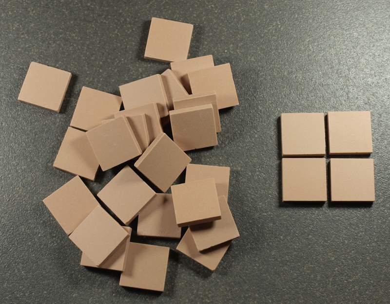 Grès Cérame Paray 2 x 2 cm - Peche