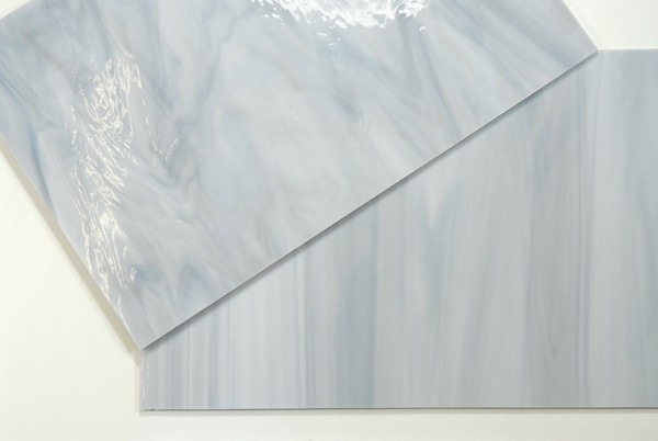 Plaque de Verre 20 x 20 cm n°20 - Gris Clair Blanc