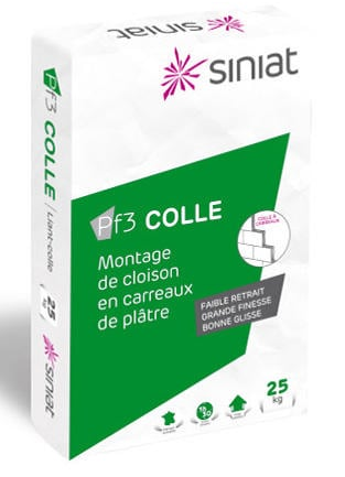 Colle PF3 à Carreau de Platre - 25 kg