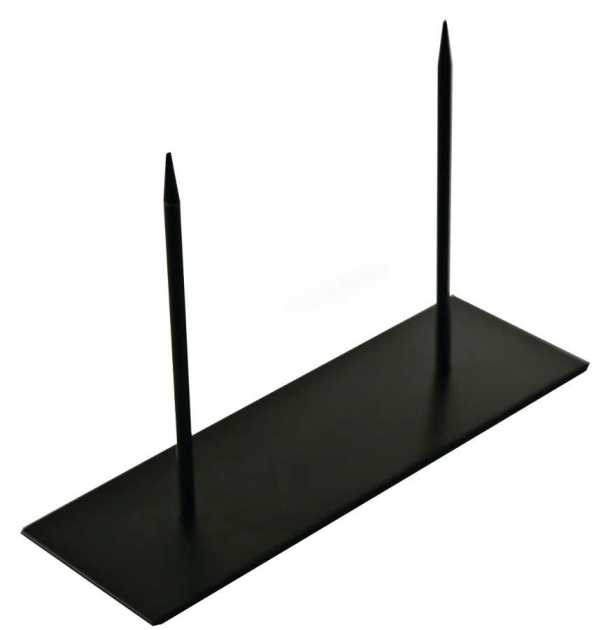 Socle 2 Pointes pour Forme en Polystyrène 10 x 30 cm  