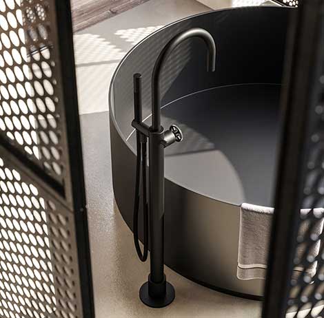 Cobber@Work- Mitigeur Bain Douche - Sur Pied - Avec Douchette - CW077