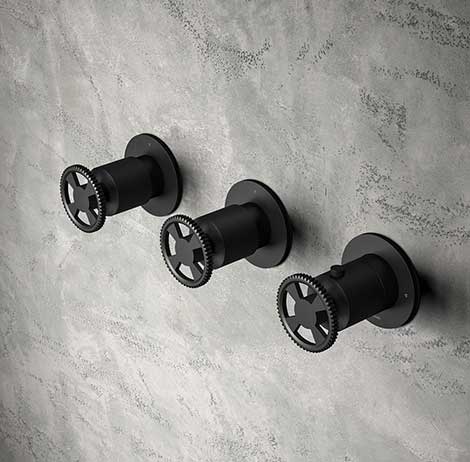 Cobber@Work - Façade Mitigeur Thermostatique - Encastré - 3 voies - CW7067