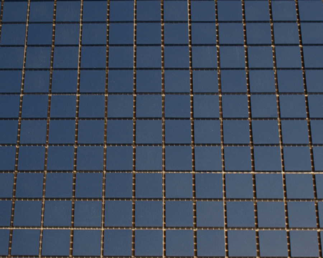 Grès Cérame 2 x 2 cm Bleu Nuit en plaque