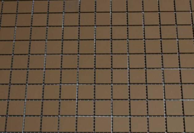 Grès Cérame 2 x 2 cm Café en plaque