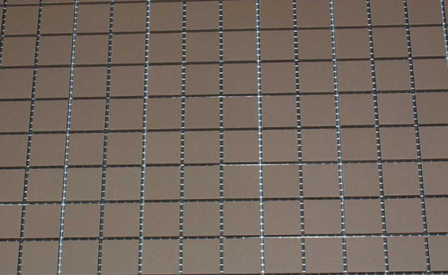 Grès Cérame 2 x 2 cm Gris en plaque