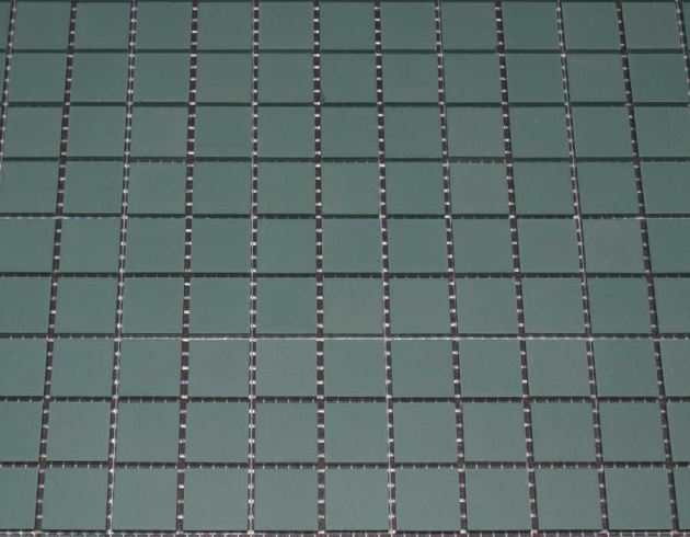 Grès Cérame 2 x 2 cm Vert, à la plaque 