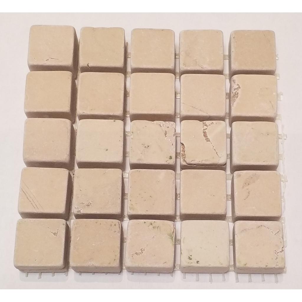 Marbre 1,5 x 1,5 cm Rosa Perlino Mat, par 100g