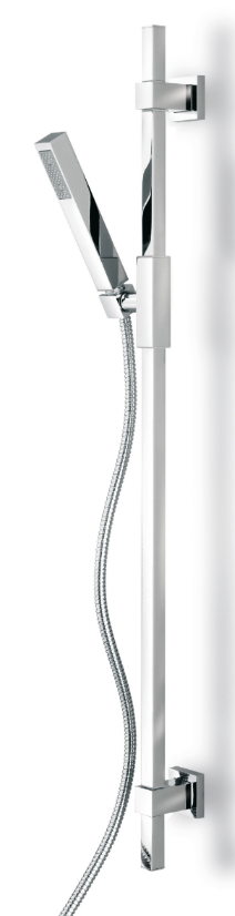 Quadri S - Barre de Douche Laiton Carrée Pivotante - QD 25151