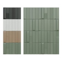 Faïence Biscuit, Waves, 5 x 20 cm, Ep. 8 mm, Vendu au m², 1 bte = 0.46 m²