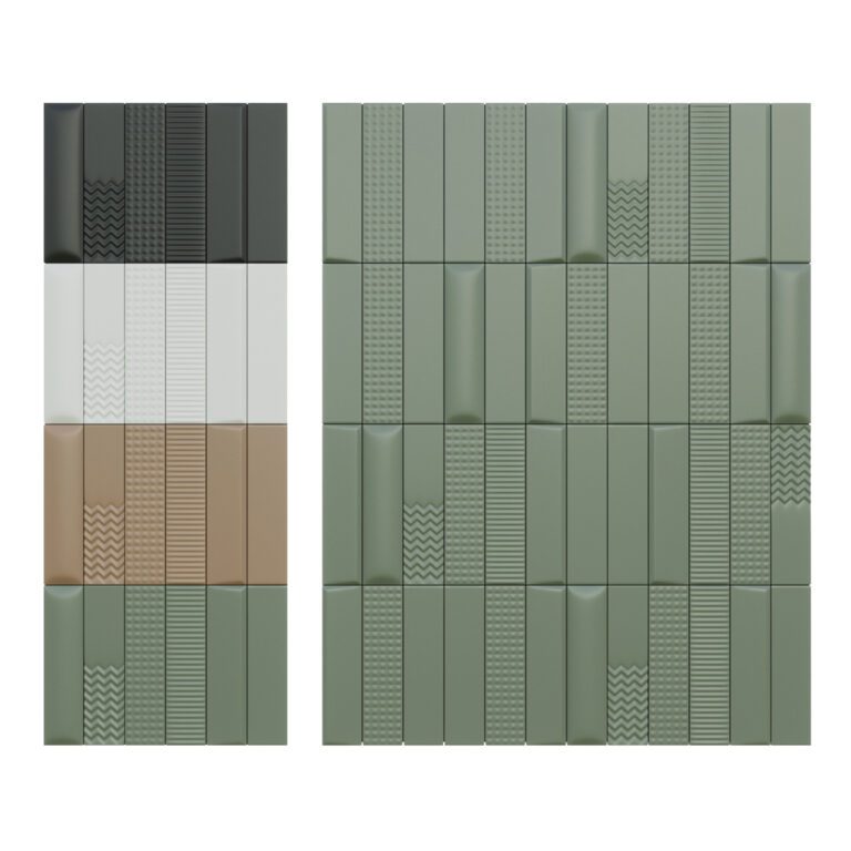 Faïence Biscuit, Stud, 5 x 20 cm, Ep. 8 mm, Vendu au m², 1 bte = 0.44 m²