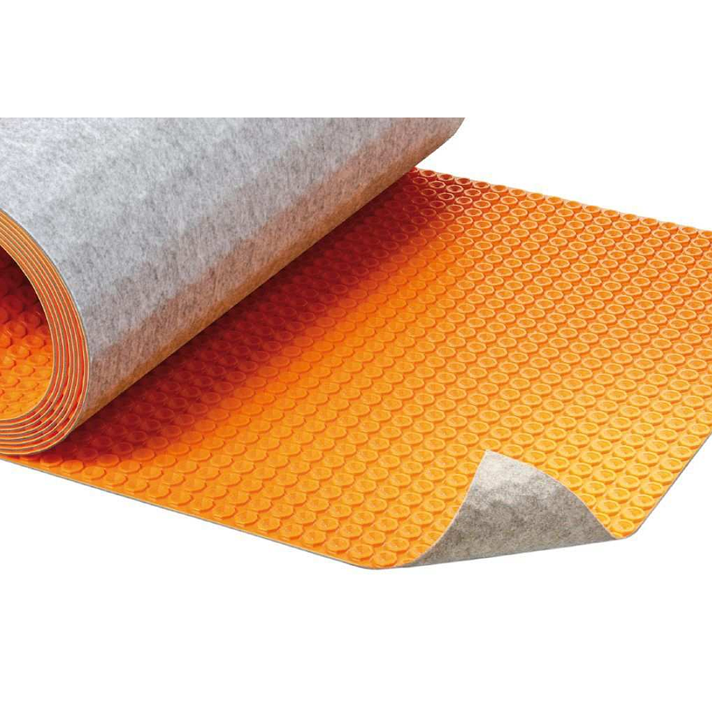 Natte de découplage et drainage - Ditra-Heat- Duo - 12.5 m sur 1 m de large