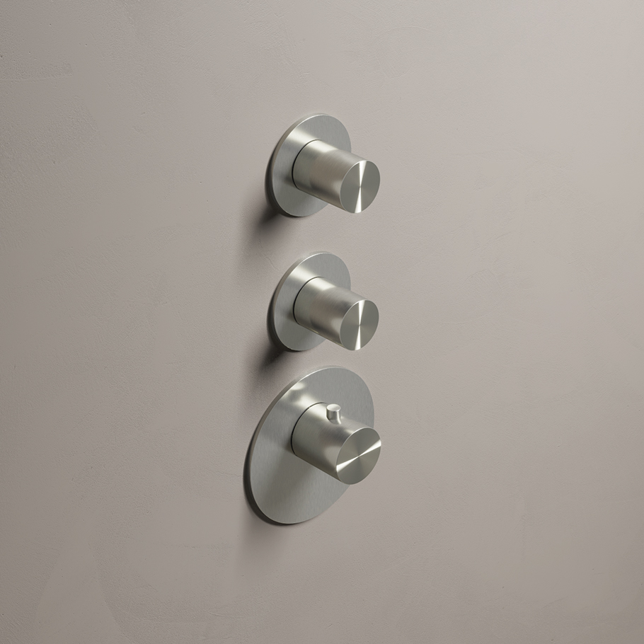 Archie - Mitigeur Thermostatique - Encastré - 2 Robinets - ARHR2