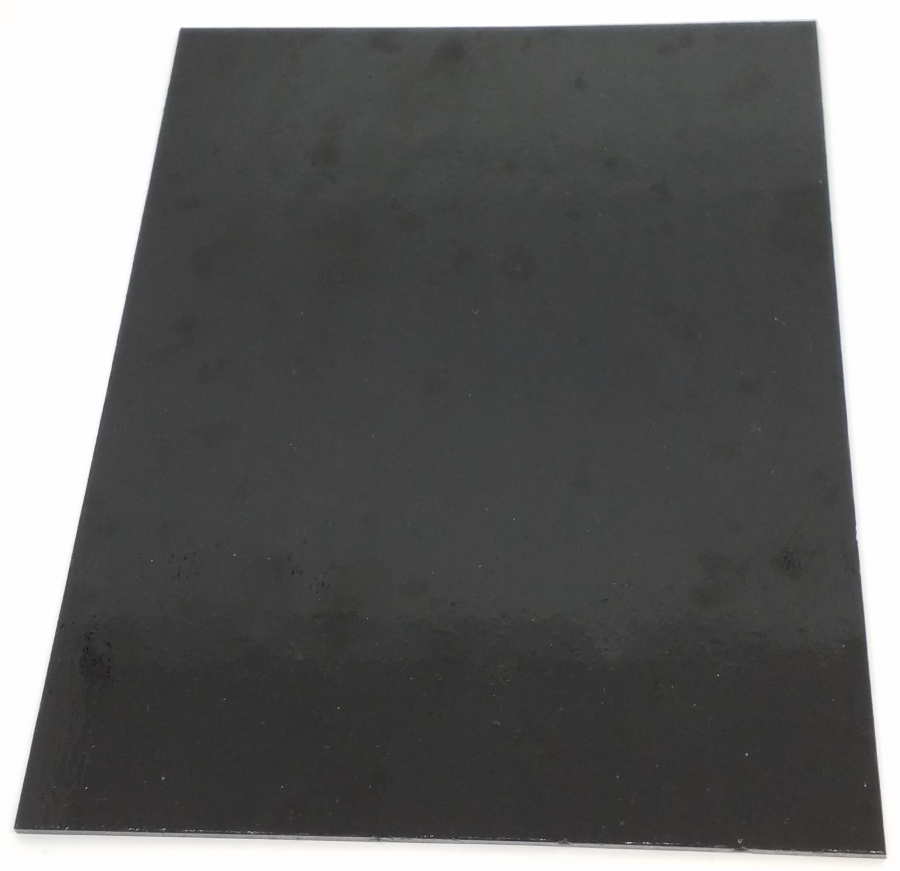 Plaque de Verre 15 x 20 cm, Noir Opaque