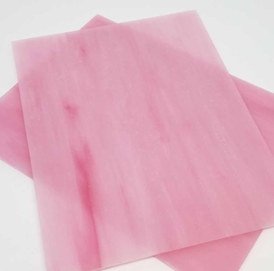 Plaque de Verre 15 x 20 cm, Rose