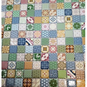 Grès Émaillé Rétro 2.3 x 2.3 cm, en plaque