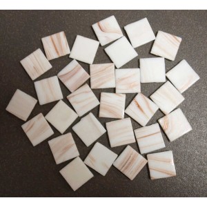 Bisazza 2 x 2 cm - Blanche et Or, Par 100 gr