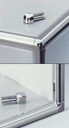 Angles pour profilé mural - Rondec-E-ED/ID - Acier Inox. Creux