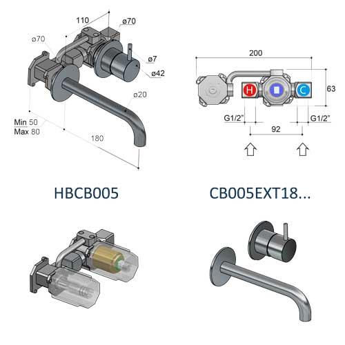 Corps Encastré - HBCB105
