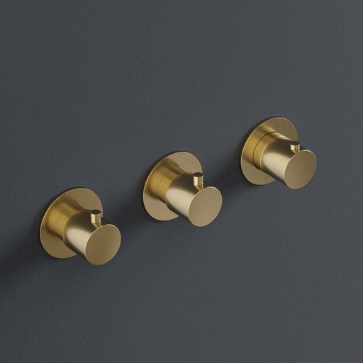 Cobber - Façade Mitigeur Thermostatique - Douche - Encastré - 2 Robinet D'arret -  CB7067