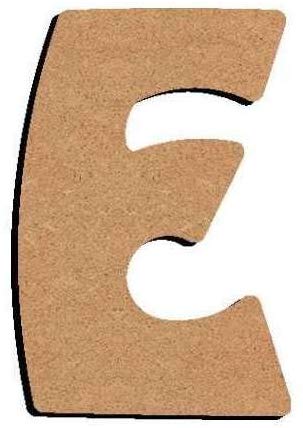[054E] Lettre «E» Majuscule Arrondie 8 cm