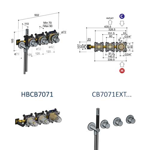 Corps Encastré - HBCB7071
