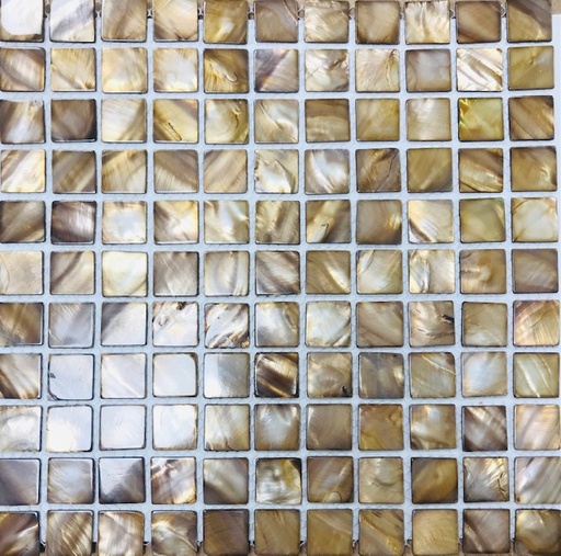 [SM 2569] Nacre Caramel 2.5 x 2.5 cm Par 100g