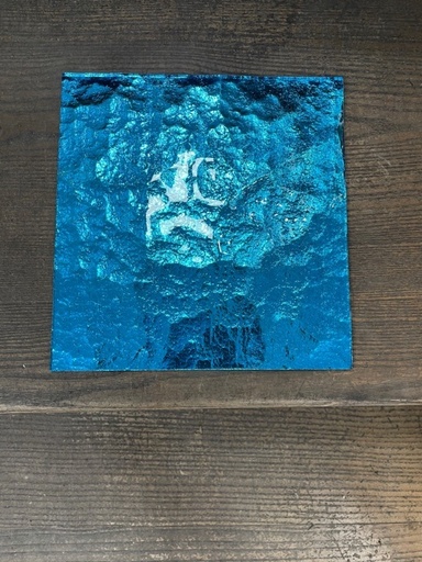 Miroir Coloré - Azure 2 - 10 x 10 cm