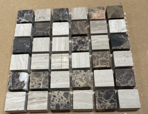 Marbre - Mix Emperador Chiaro / Marron, Par 100g