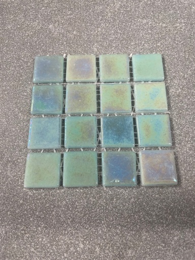 [acquarisLOTTO] Pate de verre Irisé Lotto 2,4 x 2,4 cm, Par 100g