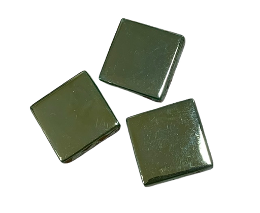 [AU0230CC] Emaux Brillant Lisse Bronze 2.4 x 2.4 cm, vendu à la pièce