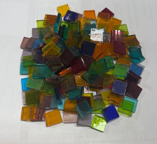 Mix Formes Carré Transparent - 1 x 1 cm, Par 100g