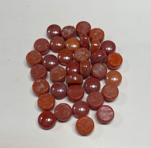 Drop Indescent 12mm - Rouge Corail, Par 100g