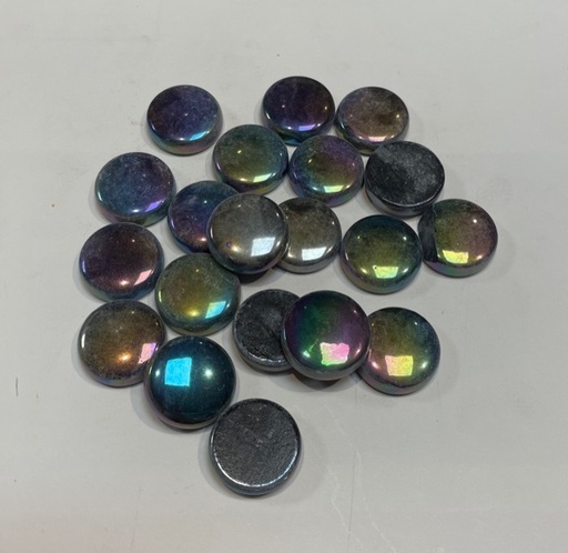 Drop Iridscent 2 x 2 cm - Noir Irisé, Par 100g