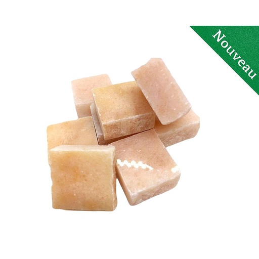 [ROSA SALMONE POLI] Marbre - Rosa Salmone Poli - 2 X 2 cm , Par 100g