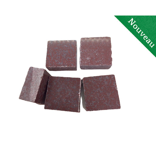 [ROSSO LAGUNA ] Marbre - Rosso Laguna- 2 x 2 cm, Par 100g