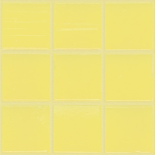 [195] Pate de Verre Unilis 2 x 2 cm - 195 Jaune Paille, Par 100 gr