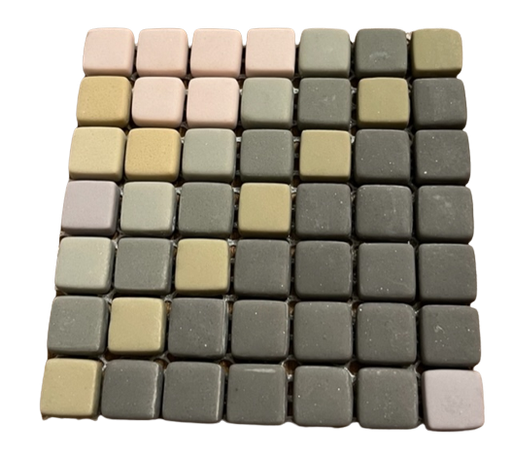 [CUBA MC6 MATTE] Petits carrés aléatoires 1 x 1 cm - n°2, Par 100 gr