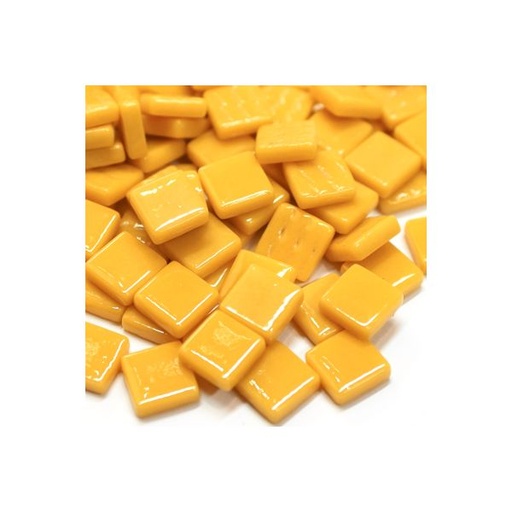 [033] Pate de Verre 1.2 x 1.2 cm - Jaune Moutarde, Par 100 g