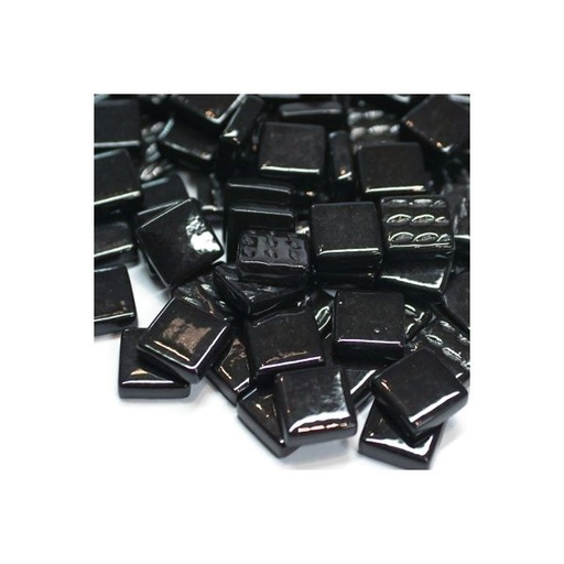 [VGAAS049] Pate de Verre 1.2 x 1.2 cm - Noir Unis, Par 100 g